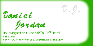 daniel jordan business card